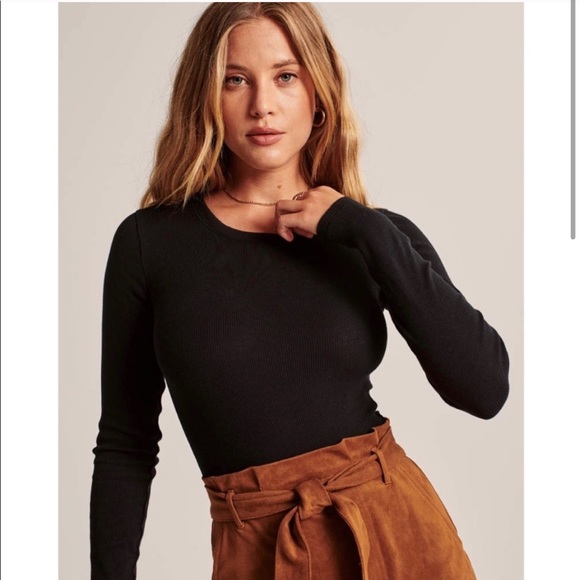 Long Sleeve Ribbed Bodysuit - Picture 2 of 6